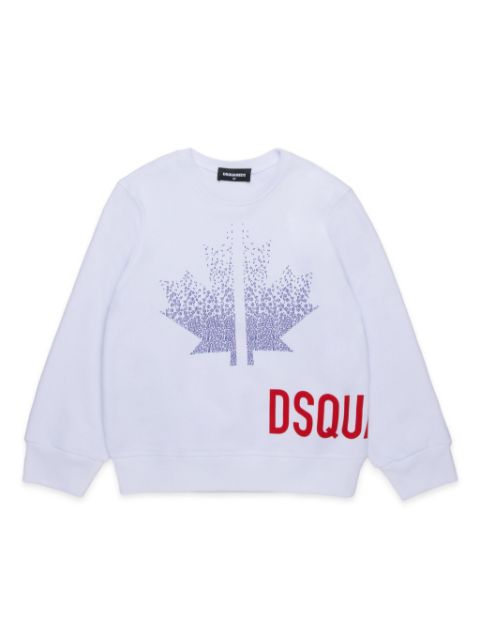 DSQUARED2 KIDS x Sport Edtn maple leaf-print sweatshirt