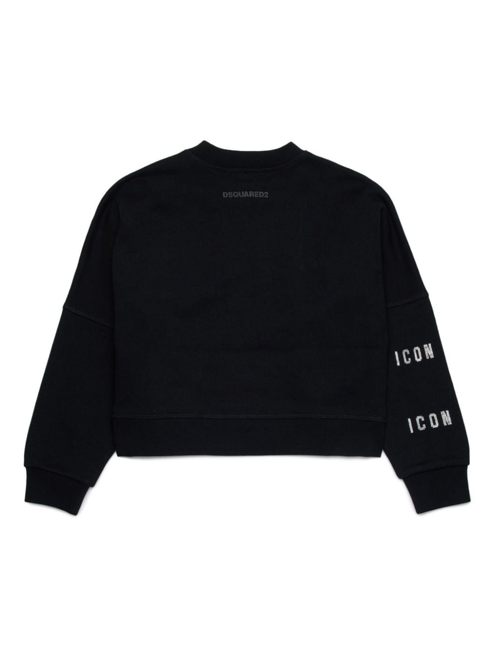 DSQUARED2 KIDS Sweater met stras - Zwart