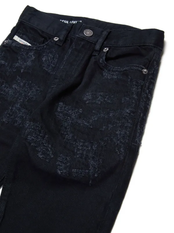 Diesel Kids 2020 D-Viker ストレートジーンズ | ブラック | FARFETCH JP