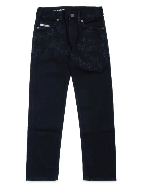 Diesel Kids 2020 D-Viker ストレートジーンズ | ブラック | FARFETCH JP