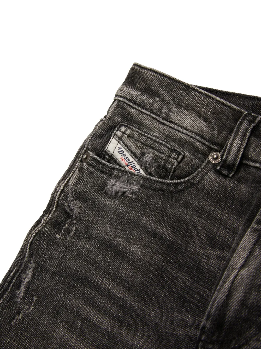 Diesel Kids Straight jeans Zwart