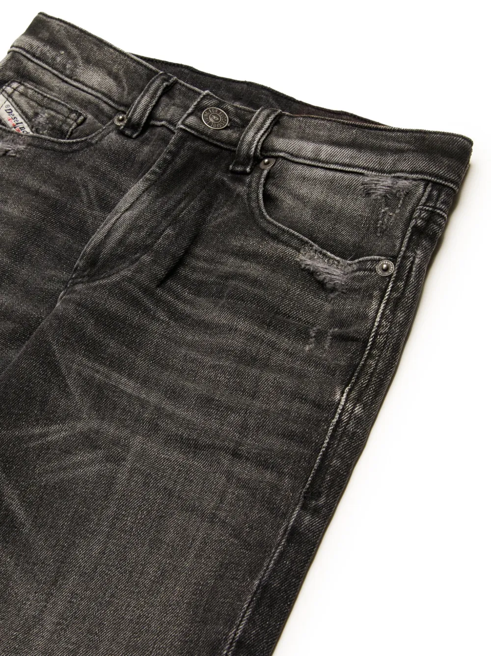 Diesel Kids Straight jeans Zwart