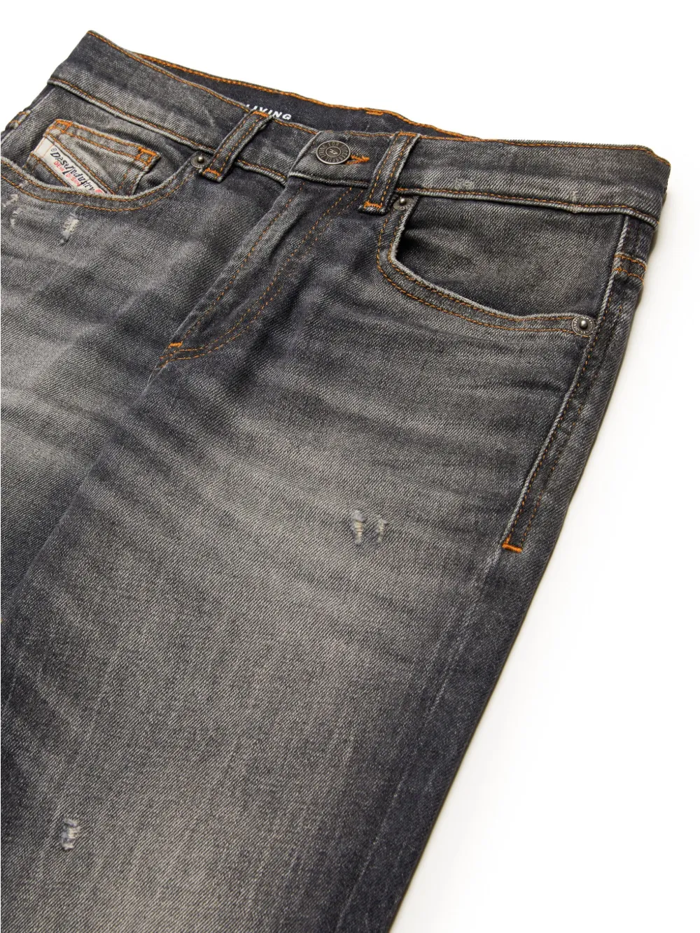 Diesel Kids Jeans met toelopende pijpen Grijs
