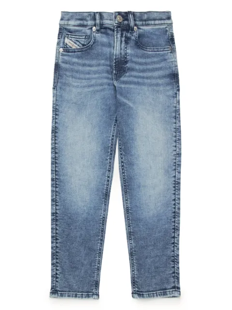 Diesel Kids D-Lucas mid-rise tapered jeans