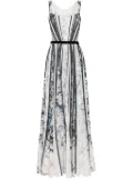 Saiid Kobeisy graphic-print gown - Grey