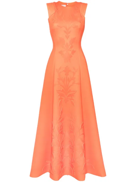 Saiid Kobeisy floral-detail neoprene gown