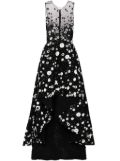 Saiid Kobeisy beaded high-low gown - Black