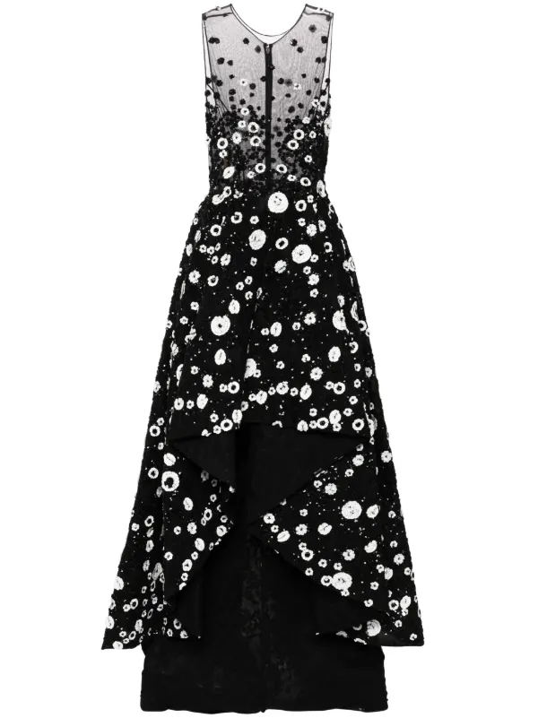 beaded high low dress Cinderella Couture Blue Crystal Pearl Halter Pageant Dress Big Girls