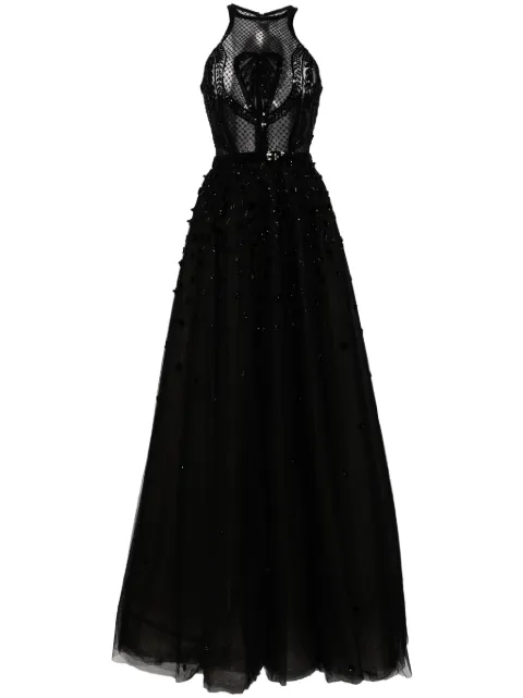 Saiid Kobeisy robe longue à dos nu