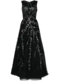 Saiid Kobeisy beaded tulle gown - Black