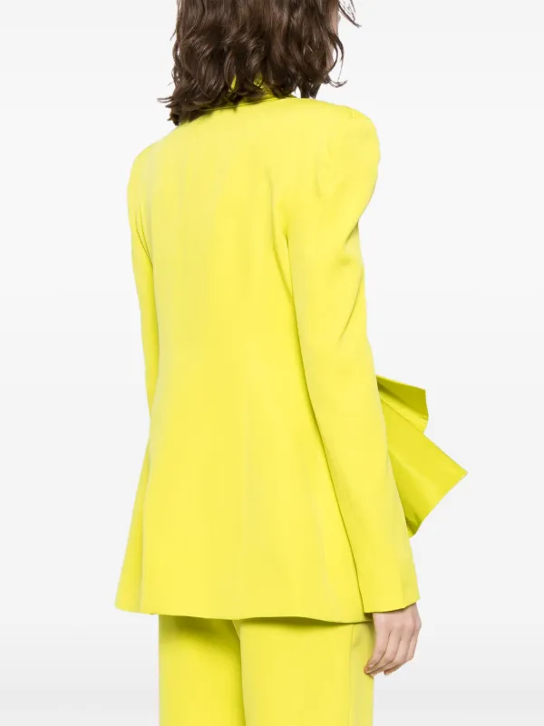 Saiid Kobeisy Crepe Tailored Jacket With Taffeta Collar And