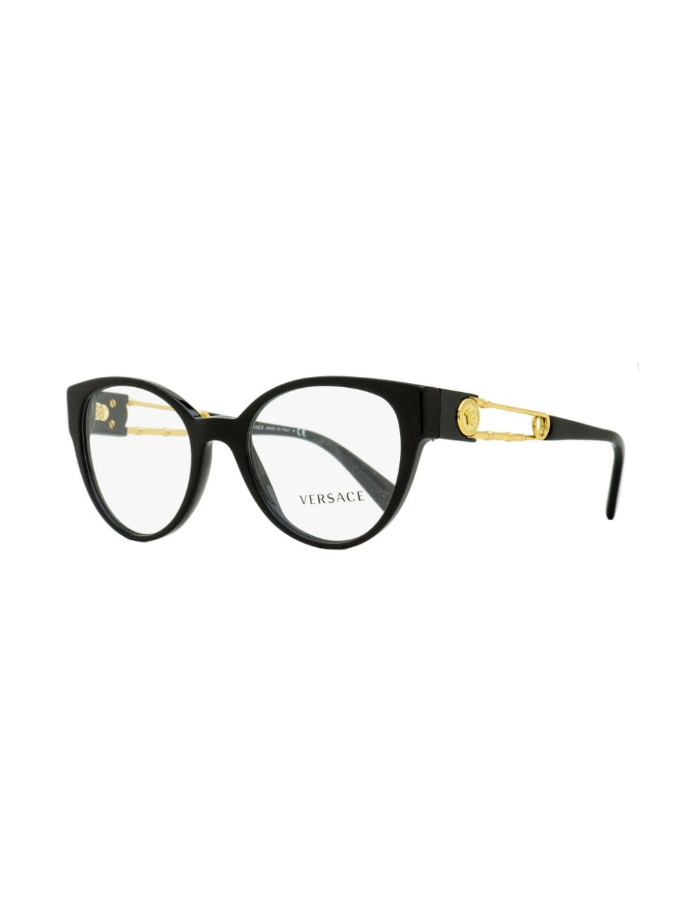 Shop Versace 3307 Butterfly-frame Glasses In Black