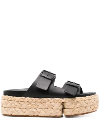 Clergerie Qiana2 レザーサンダル | ブラック | FARFETCH JP 