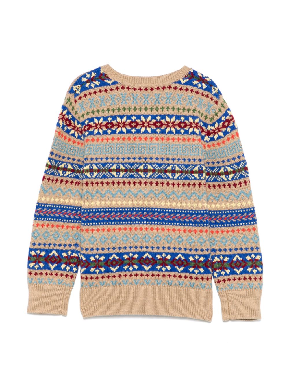 POLO RALPH LAUREN KIDS Fair Isle intarsia trui Beige