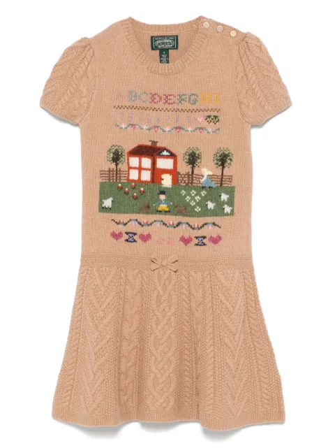 POLO RALPH LAUREN KIDS فستان منسوج