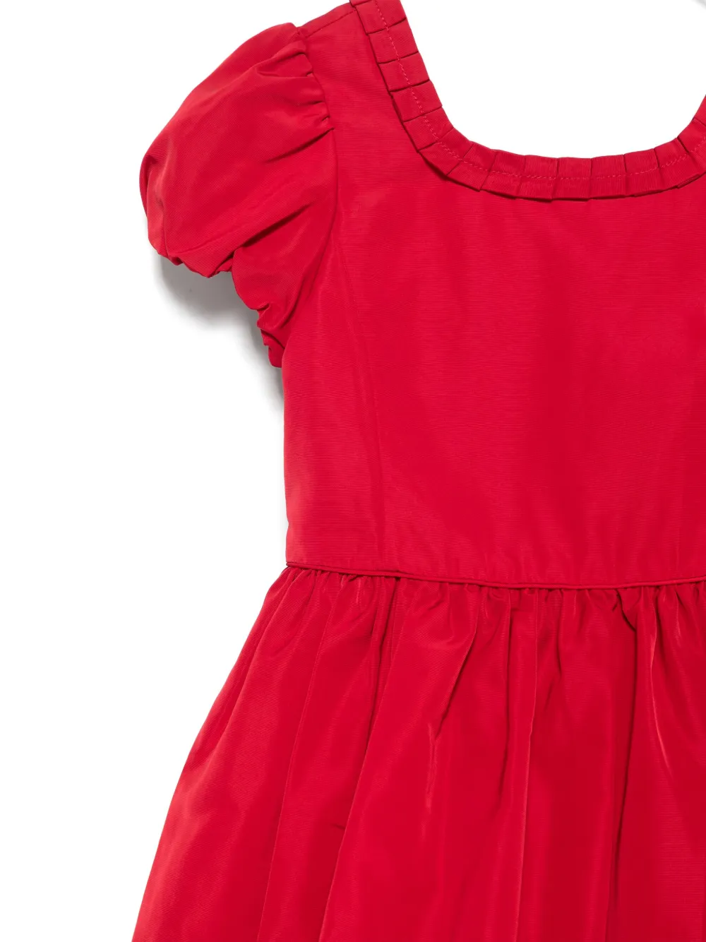 POLO RALPH LAUREN KIDS Jurk met geplooide afwerking Rood