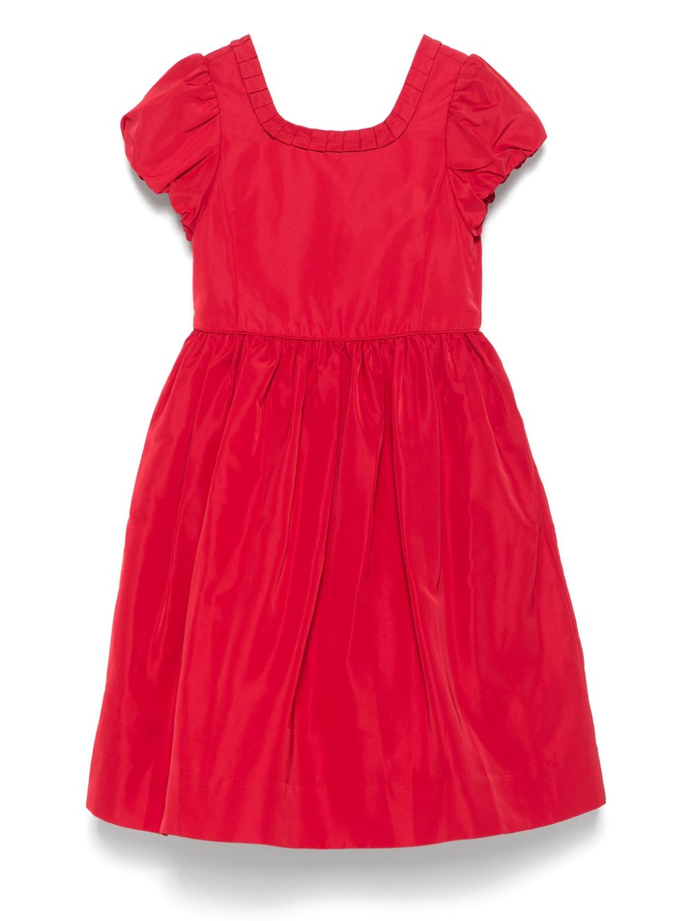 POLO RALPH LAUREN KIDS Jurk met geplooide afwerking Rood