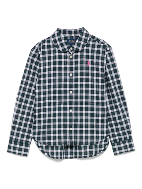 POLO RALPH LAUREN KIDS camisa con cuadros estampados