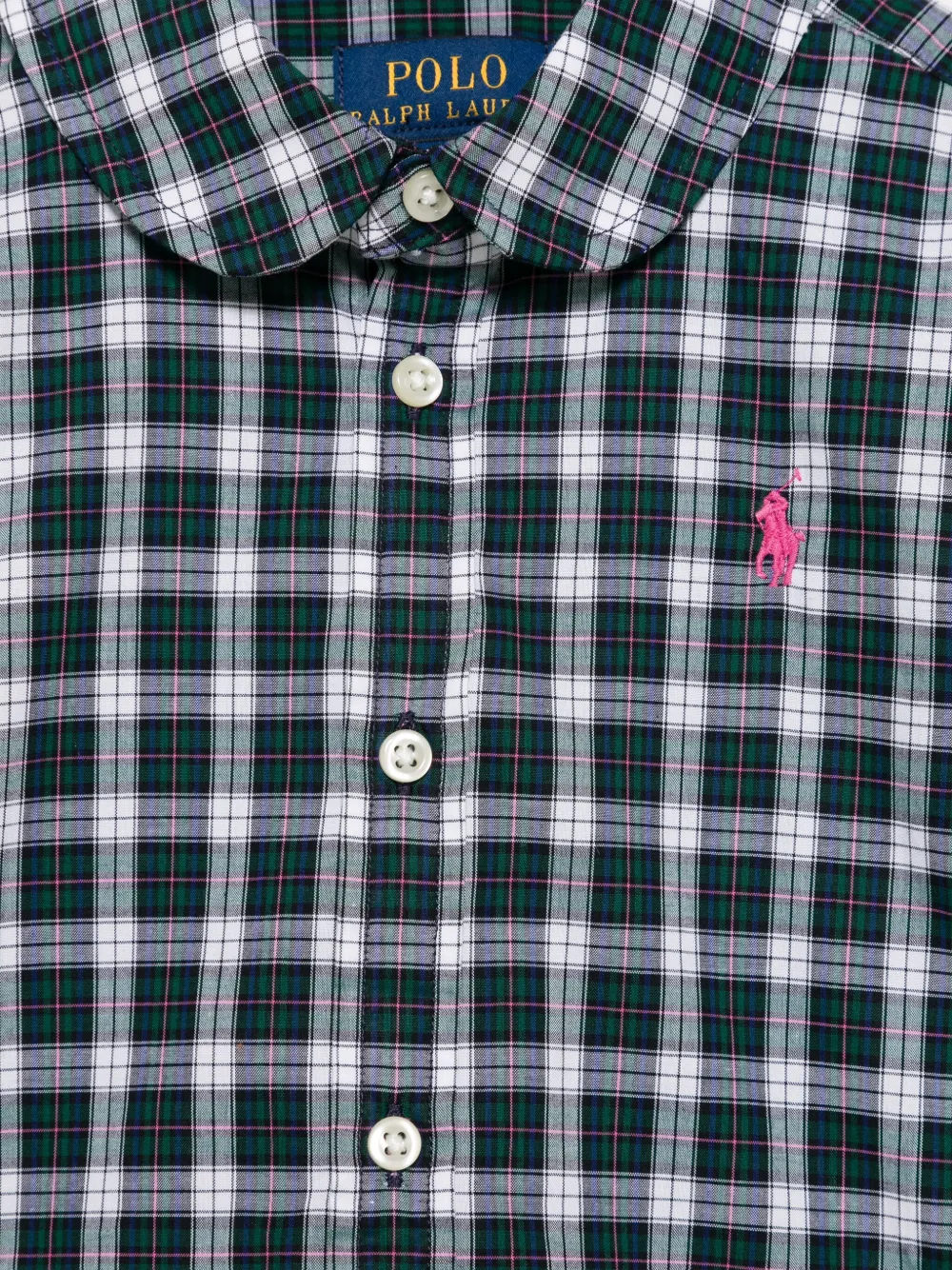 POLO RALPH LAUREN KIDS Geruit shirt Groen