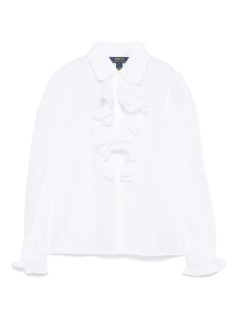POLO RALPH LAUREN KIDS camisa con volantes
