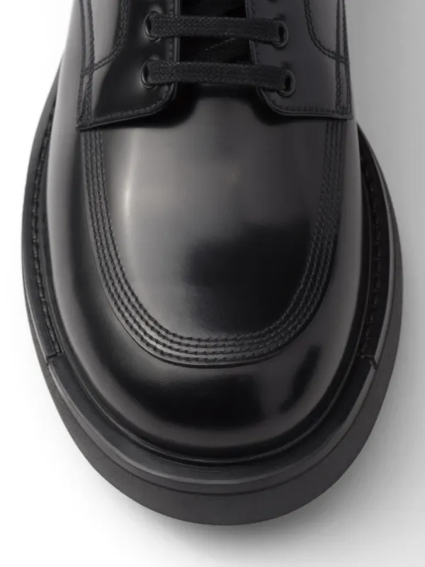 PRADA BRUSHED LEATHER DERBY SHOES シューズ 7 25564674_55752800_600.jpg