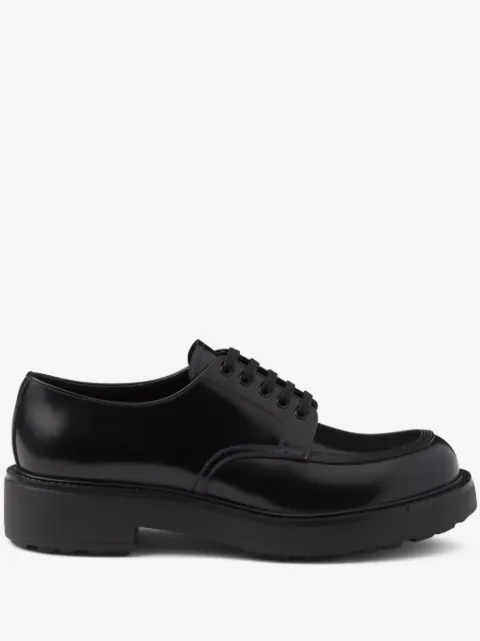 Prada brushed leather Derby shoes