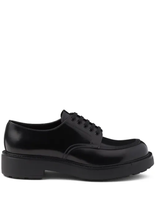Derbies à effet brossé - Prada - Modalova