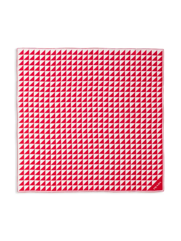 Prada プリント スカーフ | レッド | FARFETCH JP