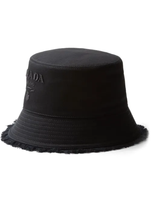 Prada bob à logo brodé - Noir - Prada - Modalova