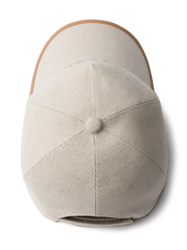 Prada logo-debossed Baseball Cap | Neutrals | FARFETCH CA