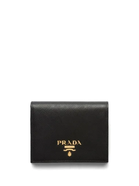 Prada logo-print Saffiano leather wallet