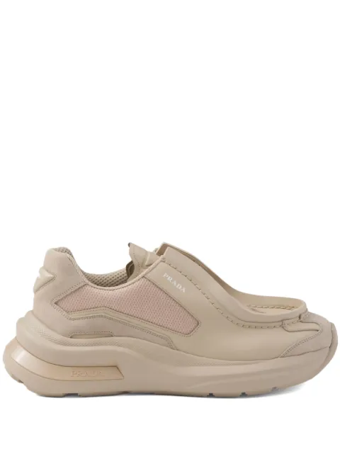 Prada Systeme leather sneakers