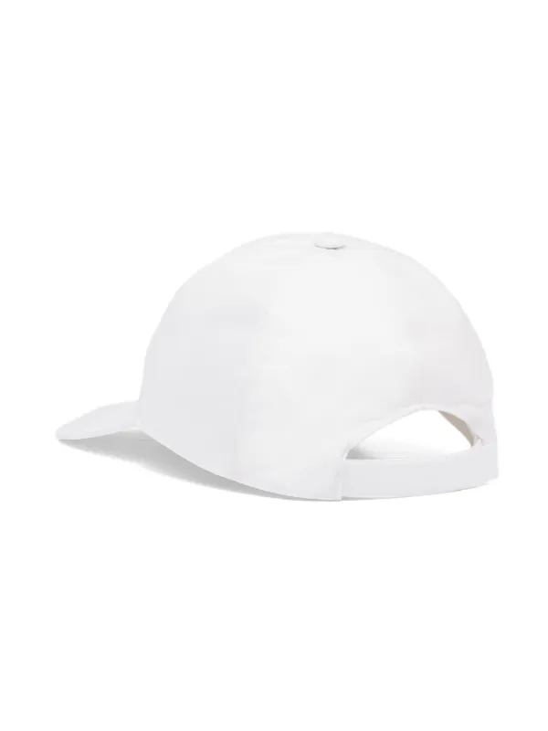 何でも揃う Prada FARFETCH | White | Cap triangle-logo 帽子