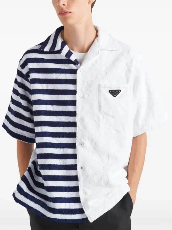 Prada Double Match Heavy Cotton Shirt | White | FARFETCH
