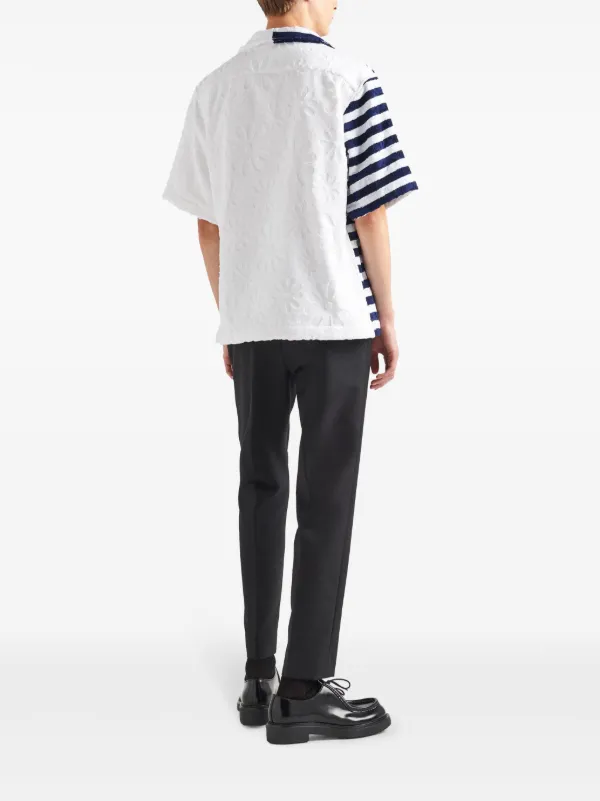 Prada Double Match Heavy Cotton Shirt | White | FARFETCH