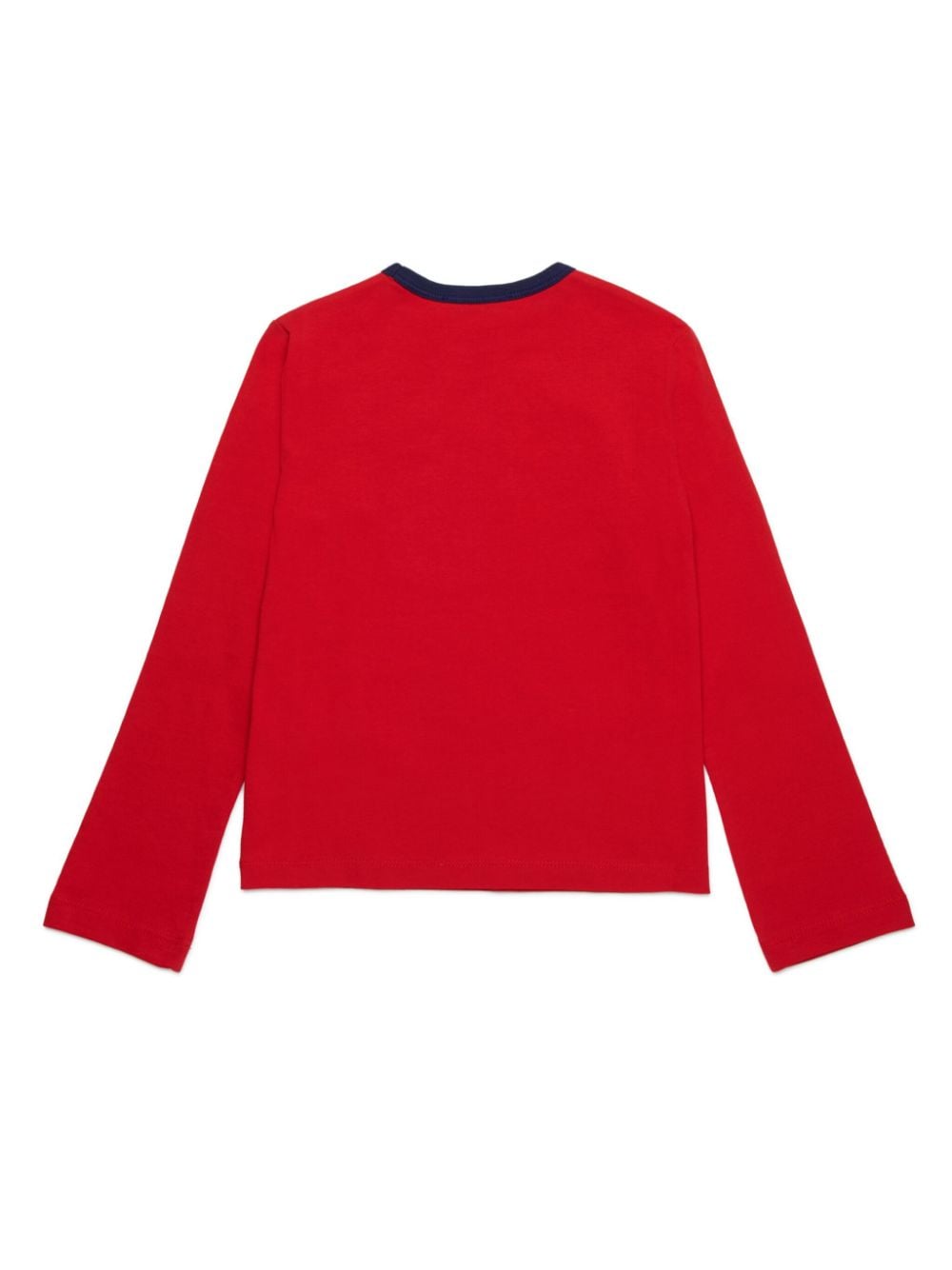 MAX&Co. Kids Katoenen T-shirt met logoprint - Rood