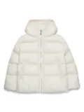 MAX&Co. Kids logo-print puffer jacket - White