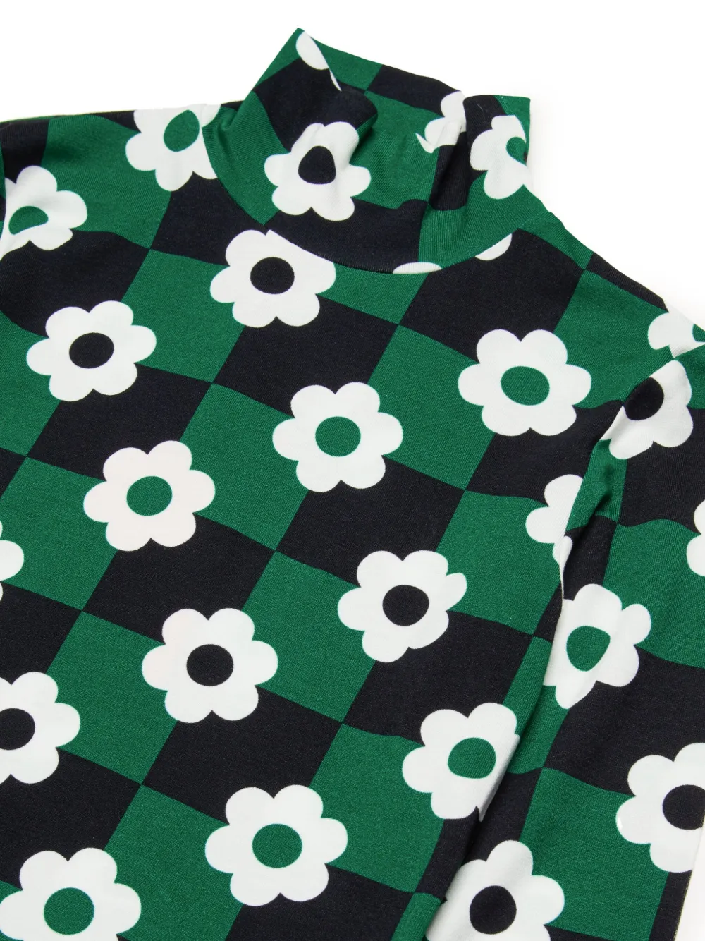 Max & Co Floral-print Long-sleeve T-shirt In Green
