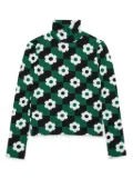 MAX&Co. Kids floral-print long-sleeve T-shirt - Green