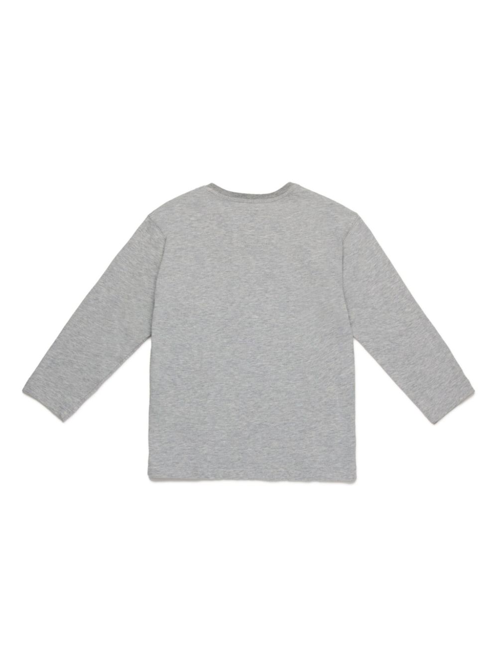 MYAR KIDS Katoenen sweater met logoprint - Grijs