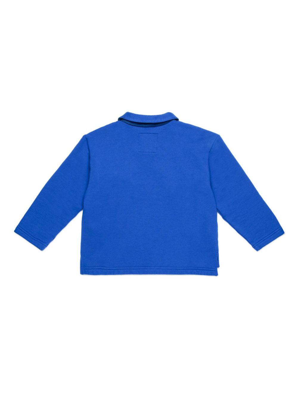 MYAR KIDS logo-print cotton polo shirt - Blue