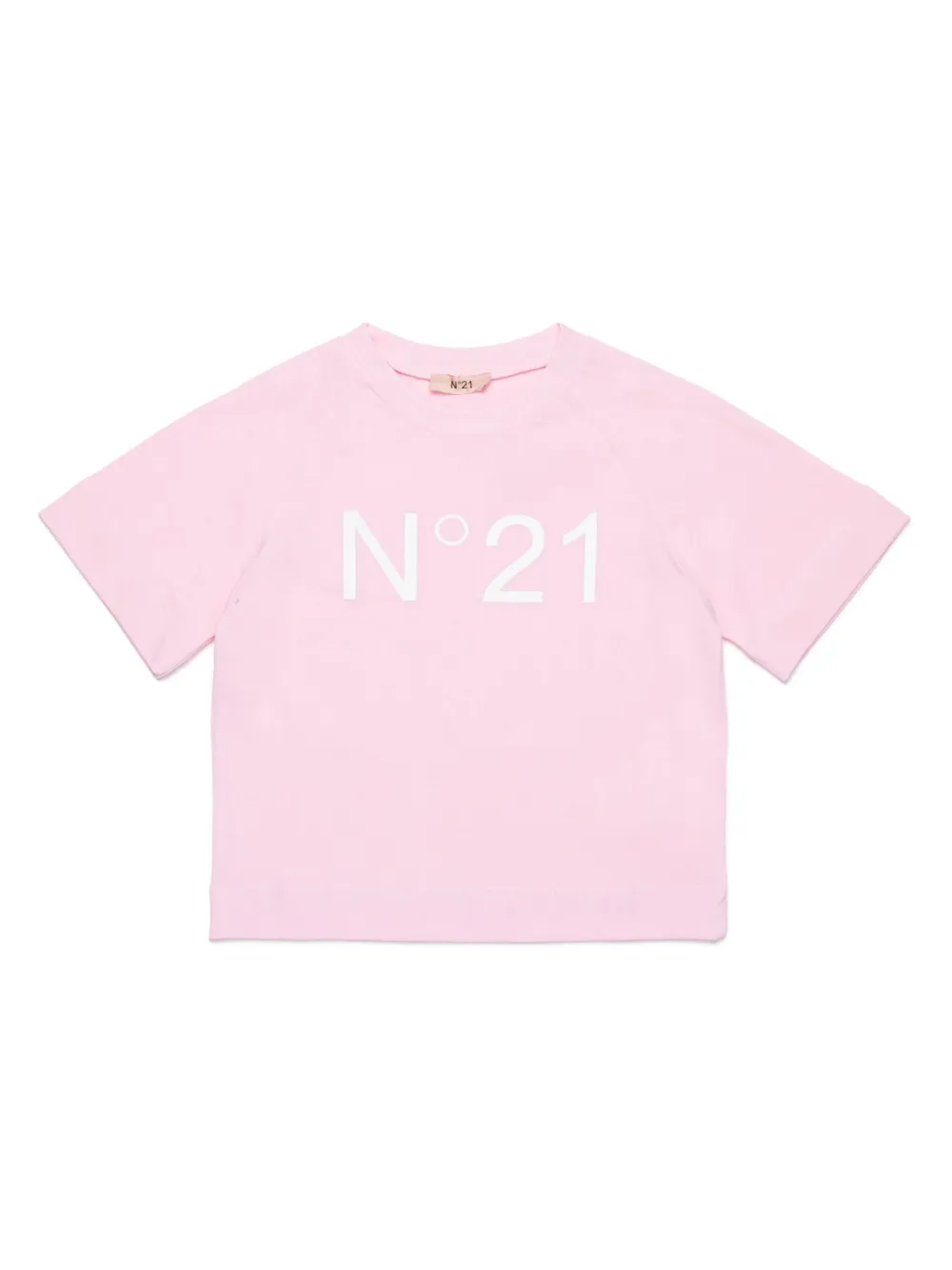 Shop N°21 Logo-print Cotton T-shirt In Pink