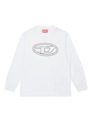 Diesel Kids Oval D logo-print T-shirt | White | FARFETCH