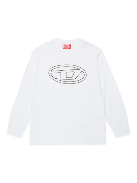 Diesel Kids Oval D logo-print T-shirt