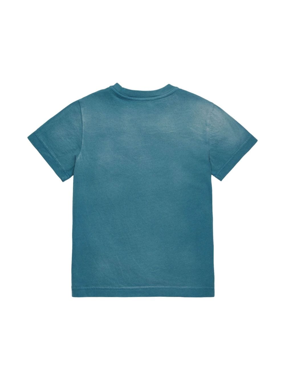 Diesel Kids bleached-effect T-shirt - Blauw