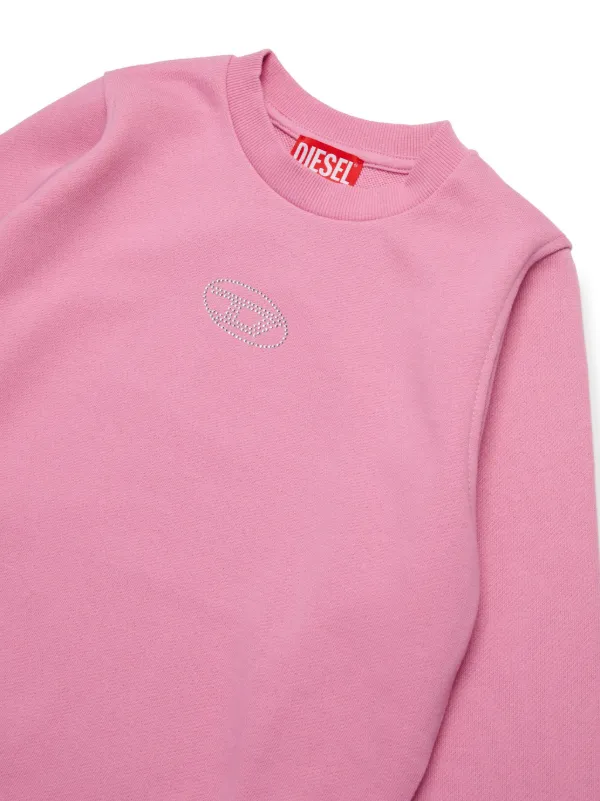 DIESEL ロゴ トレーナー スウェット ピンク M ストリート ギャル