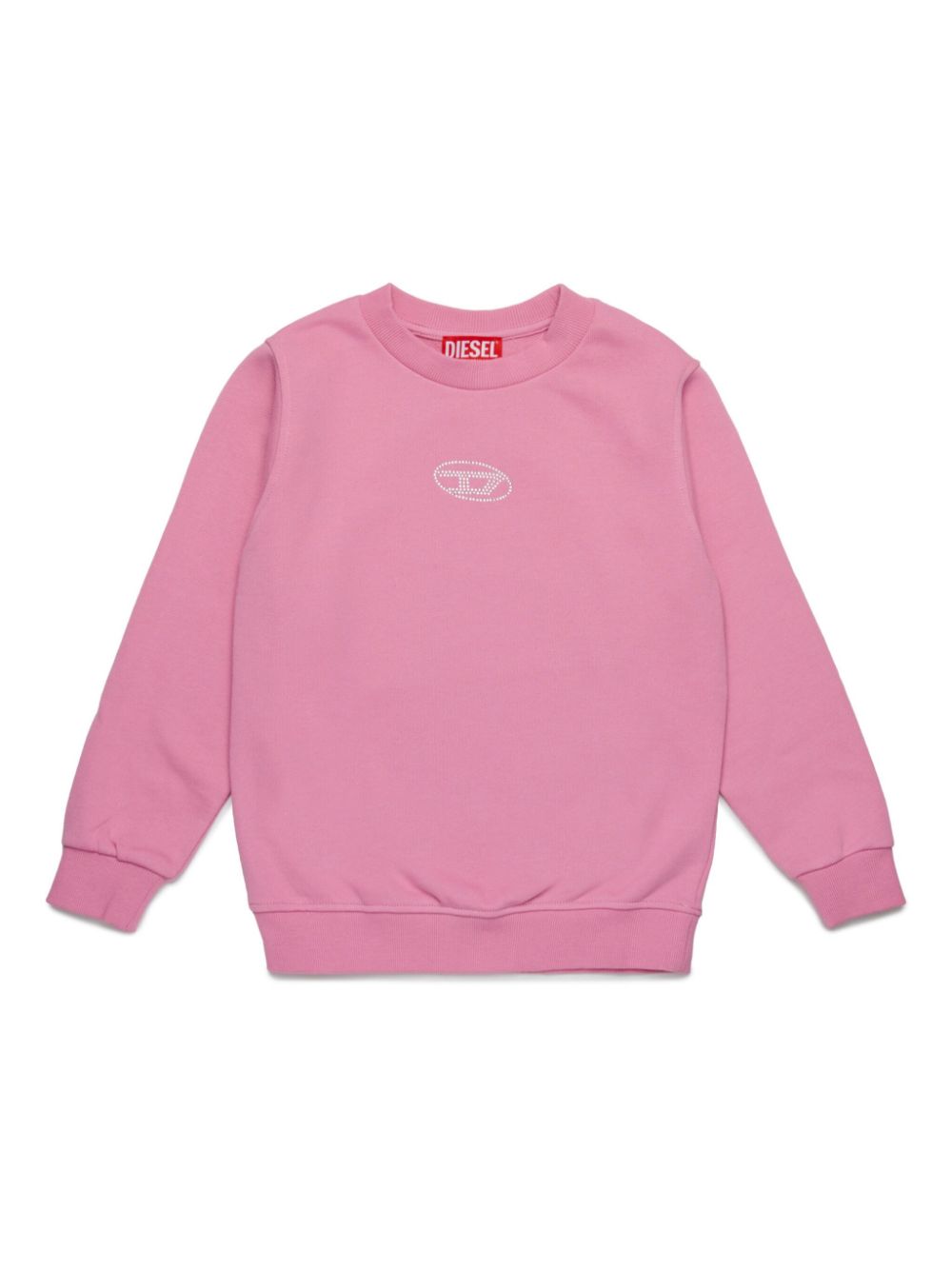 Diesel Kids Oval D cotton sweatshirt - Pink