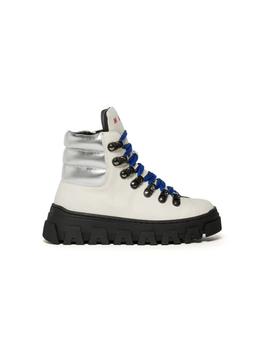 Marni Kids logo-print lace-up trainers White