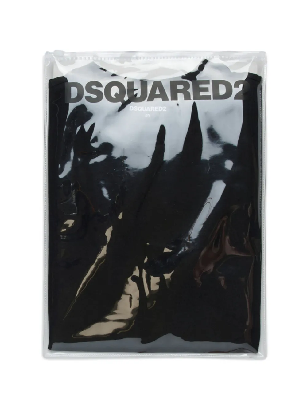 DSQUARED2 KIDS T-shirt met logoband Zwart