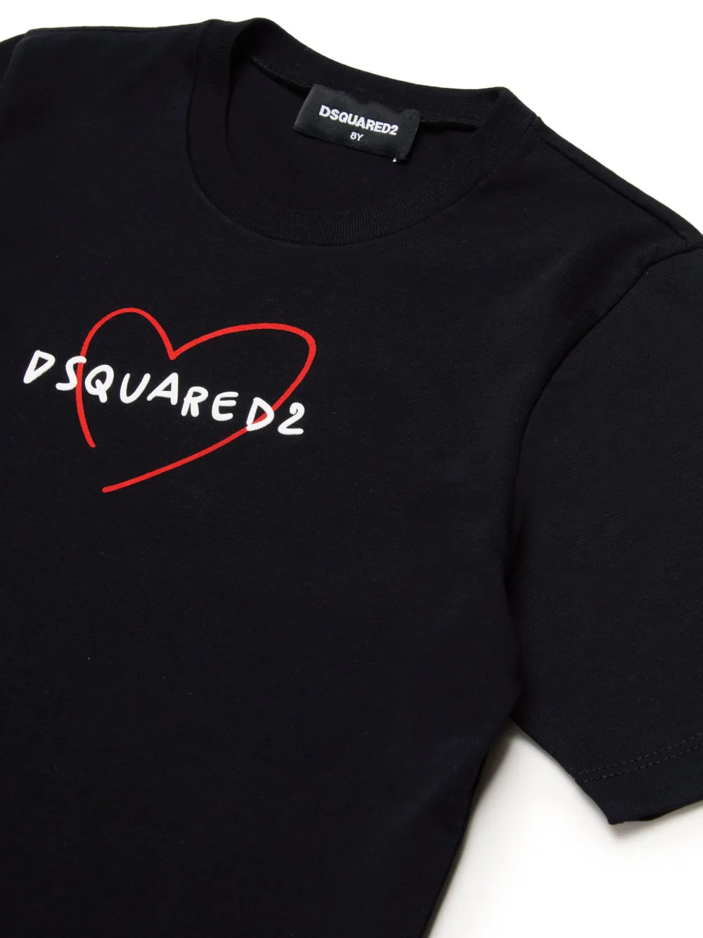 DSQUARED2 KIDS Renny katoenen T-shirt Zwart